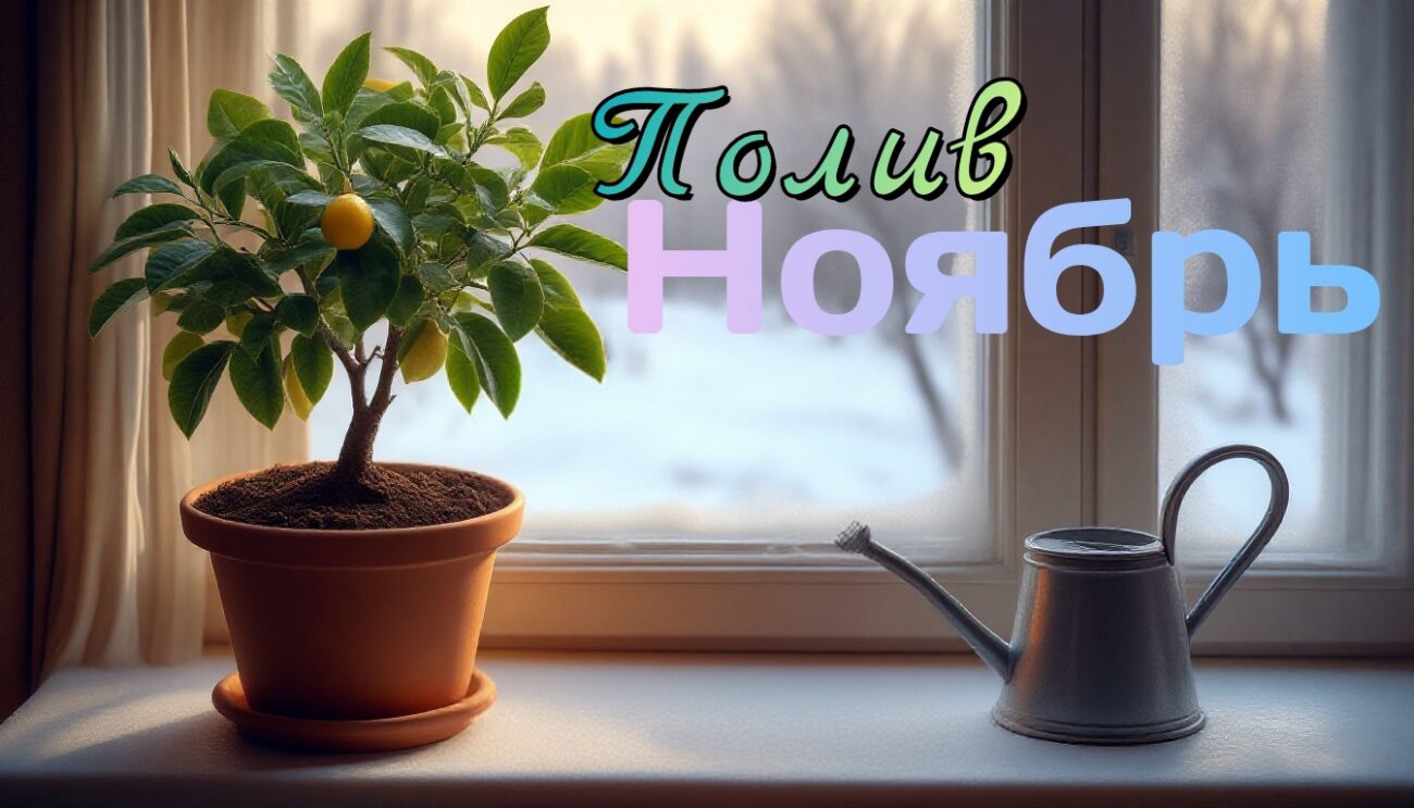 Как правильно поливать лимон в ноябре